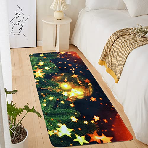 Weihnachtsteppich 3D Rutschfest Weihnachtsdruck Teppich Weihnachten Area Rug Türmatte...