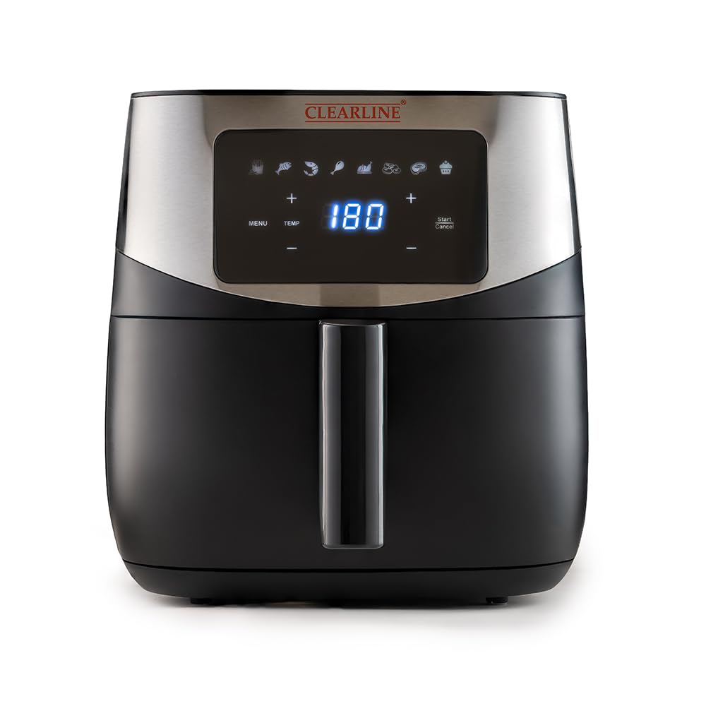 Clearline AirEvo 5.5 L Digital Air Fryer | 1700 W Rapid 360° Air Circulation | 8 Preset Functions | Dishwasher-Safe Basket & Rack | Stainless Steel Heating Elements-image-49