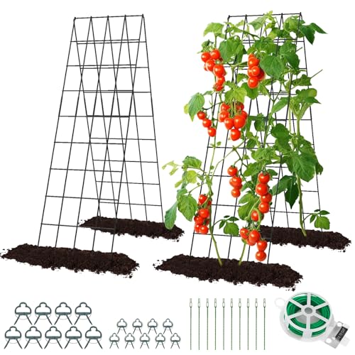Cucumber Trellis for Raised Bed, Rifny 16.5 x 60 Inch