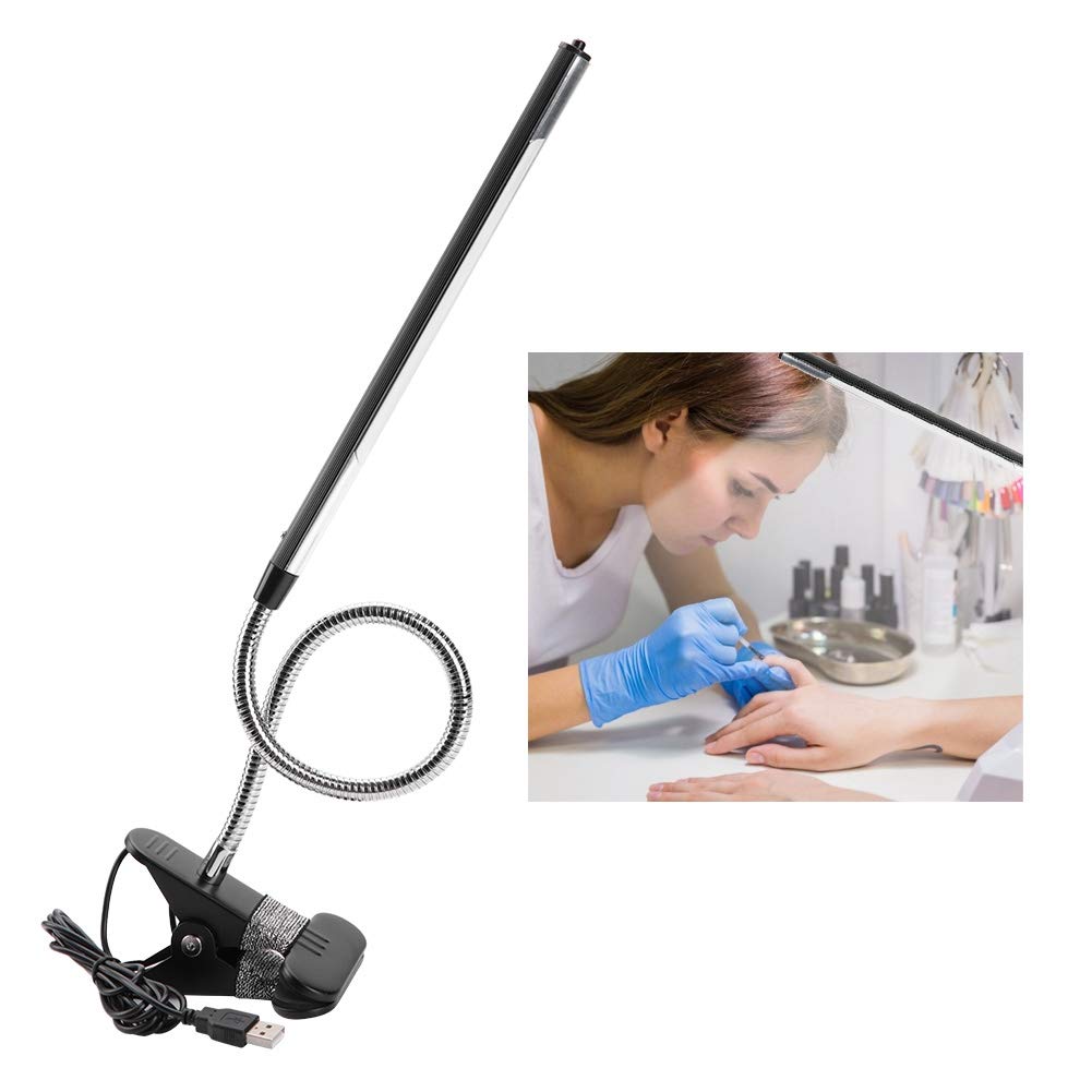 USB Rechargeable Clamp Desk Lamp - Adjustable LED Reading Light For Study, Tattoo, Manicure - View #3