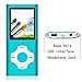 Tomameri - Portable MP3 / MP4 Player with Rhombic Button, Including a 16 GB Micro SD Card and Support Up to 64GB, Compact Music, Video Player, Photo Viewer Supported - White-and-Blue