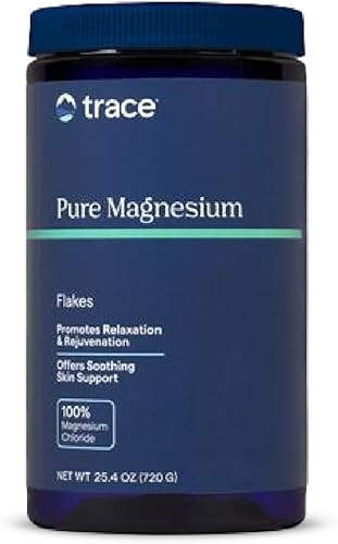 Trace Minerals Pure Magnesium Flakes - Remoja relajante para apoyar el rejuvenecimiento y el sueño saludable - Magnesio para baño calmante y remojo