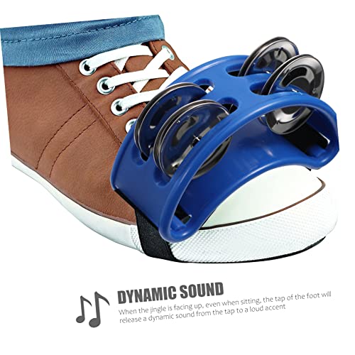 Vaguelly 4 Pçs Pedal Sino Criança Instrumentos Musicais Para Bebês Percussão Pé Agitador Musical Pan