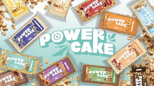 Foodtastic Power Cakes Mix Box (12 x 120g) | leckere, saftige Haferriegel | handgemachte Flapjack Energieriegel aus Haferflocken