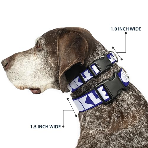 Cuello de plástico azul y blanco de 1/2 pulgada para camisas pequeñas 3