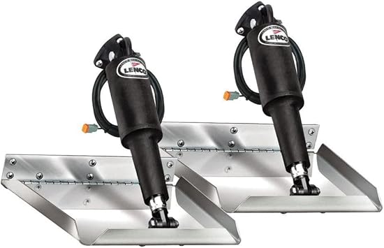 LENCO MARINE 15116-101 Trim Tab Kit 12" x 12" 12V Edge Polished