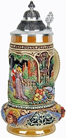 Wedding Beer Stein | Classic Lovers German Wedding Beer Stein 0.5 Liter Full Color