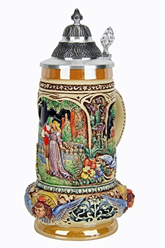 Wedding Beer Stein | Classic Lovers German Wedding Beer Stein 0.5 Liter Full Color #TOP3