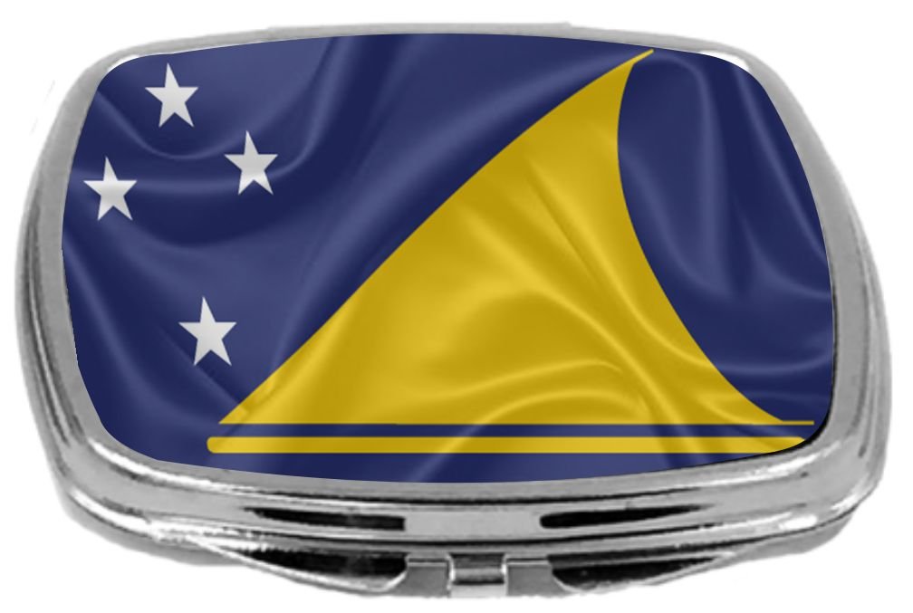 Flag Design Compact Mirror, Tokelau, 3 Ounce