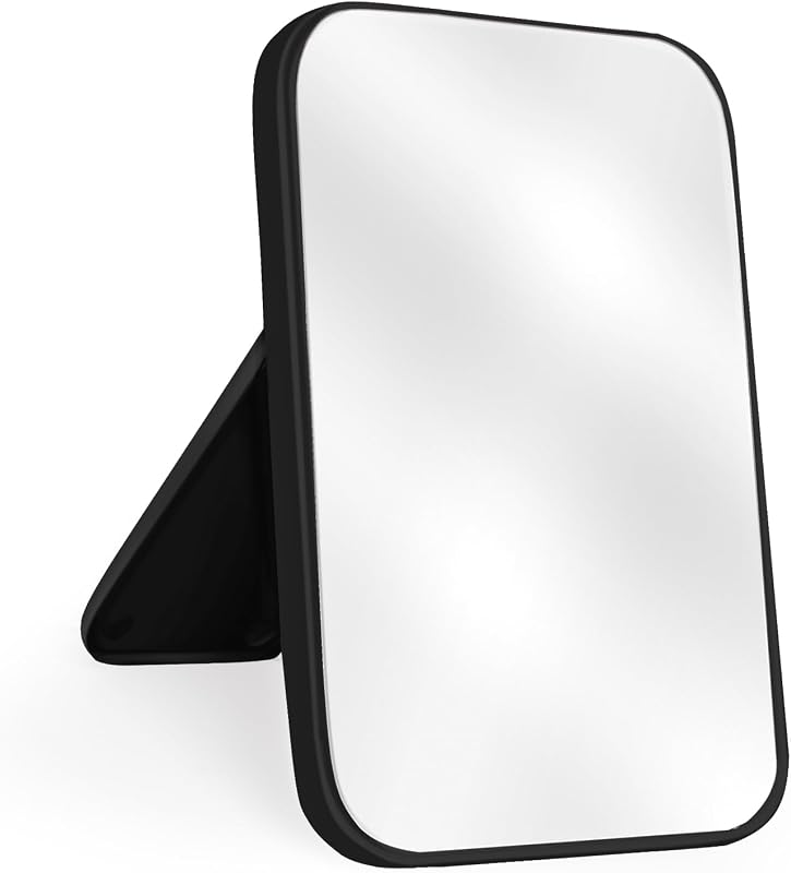 Espelho de maquiagem Yatnks de mesa ou parede, retangular, preto, 20,07 x 13,21 x 1,52 cm