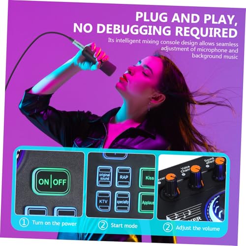 Tarjeta de sonido para grabación Artibetter, mezclador multicanal USB para podcasts y PC gaming 7