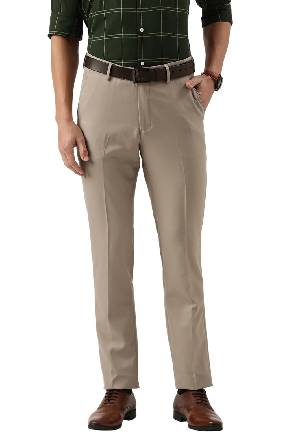 Peter EnglandMen's Slim Fit Mid Rise Pants