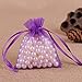 100pcs Sacs colorés en organza pour sacs-cadeaux de mariage Pochette d'emballage de bijoux 7 * 9 9 * 12 10 * 15 11 * 16 13 * 18 15 * 20 17 * 23 20 * 30-violet, 15x20cm