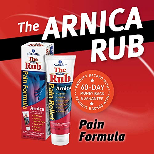 NatraBio The Arnica Rub | 8% Arnica | Homeopathic Pain Formula for Relief from Stiffness, Injuries, Muscle Pain, Back Pain, Bruises & Sprains | 4 oz | 3 pk - Thumbnail 4