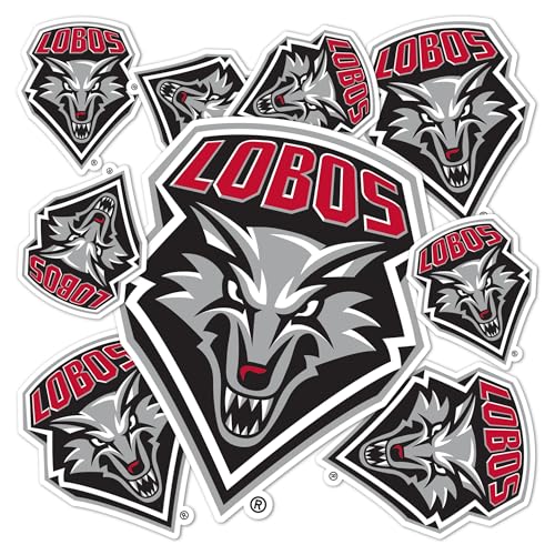 Desert Cactus University of New Mexico Sticker Lobos UNM Lobos Vinyl Decals Laptop Water Bottle Car Scrapbook Sheet T3 (Type 3-1)