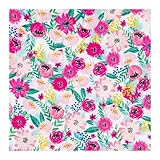 Floral & Berry Apparel Fabric (1 Yard) – Printed Sewing Fabric by The Yard – Lightweight Precut Fabric for Sewing Clothes, Homeware, & Other Accessories – DIY Craft Fabric