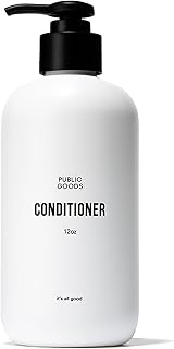 Public Goods Conditioner for Women & Men | Natural Conditioner to Protect & Moisturize Dry Hair | Made with Organic Essential Oils | Sulfate & Paraben Free | Vegan Friendly | 12 Fl Oz Bottle