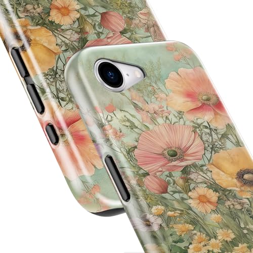 Esdot Cute Case for iPhone 16e,Compatible with Magsafe,Trendy Floral - image 6