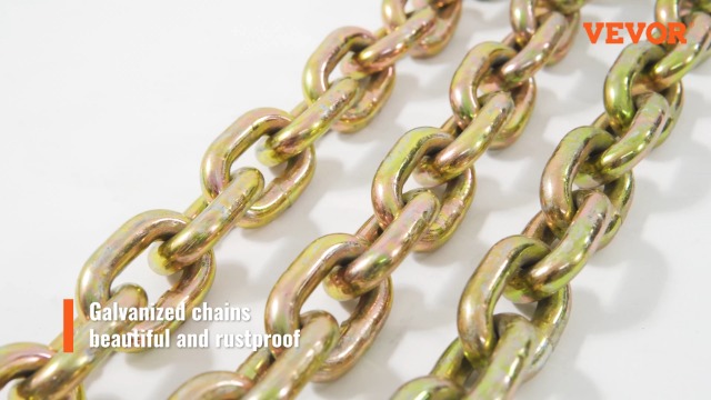 Amazon.com: VEVOR Transport Binder Chain, 3/8''x20' Tow Chain with