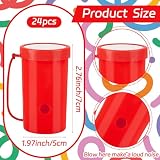 Demonwer 24 Pcs Mini Air Horns 3 Inch Noisemakers for Sporting Events Loud Noise Maker Blow Horn Noise Whistle with Lanyard for Birthday Holiday Party Graduation Celebrations Goodie Bag Fillers
