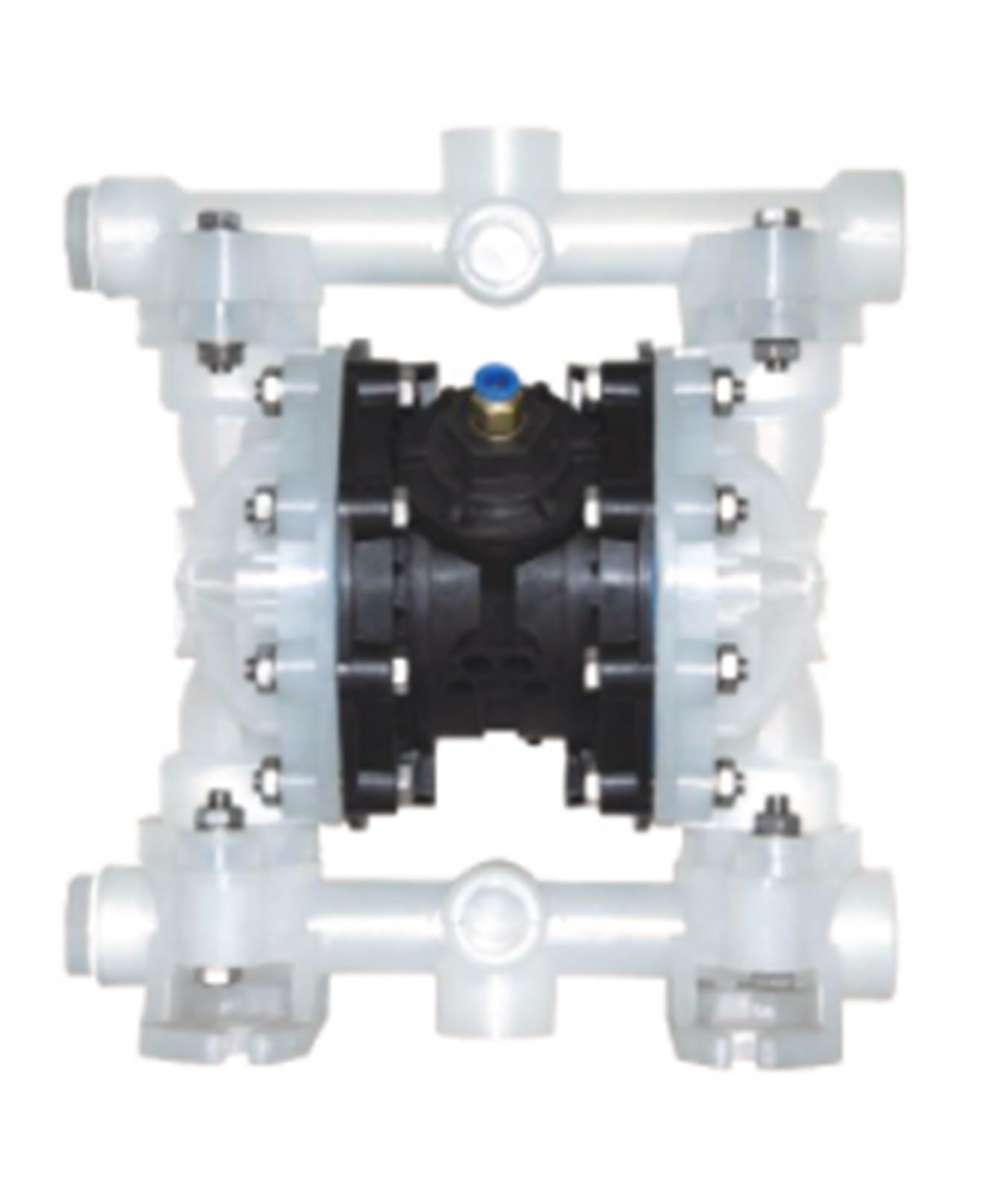 Zxzzas One Color Diaphragm Pump, Plastic Pp Circulating Water Pump Pneumatic Air Operated Double Diaphragm Pump Qby3-25 Self-Priming