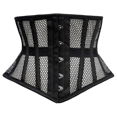 Dewans Steel Boned Underbust Waist Training Corset Cover