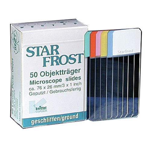 Generic Lab Fournitures Vs112711fec. 01 Slide 45o Edge Poly-l-lysine adhésif, Blanc (lot de 50) Cover