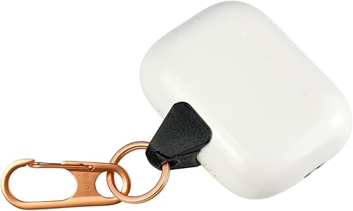 Miniatura 11 de Jura Ancla para Apple AirPods, AirPods 3 y AirPods Pro 1 y 2 - Mosquetón de titanio Negro + titanio,Negro + Negro,negro + rosa dorado,Gris +