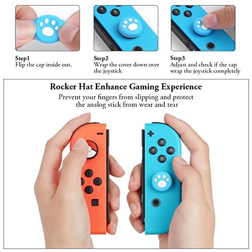 Vicloon Correa de Muñeca para Switch Gamepad, 1 Par Muñeca Switch Mando Accesorios con 4 Switch Mandos, Correa para la muñeca para Nintendo Switch Controller-Blanco - imagen 4