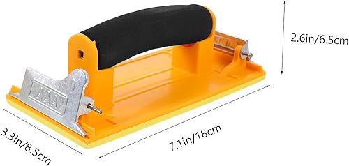 Miniatura 4 de TEHAUX Lijadora de mano para paneles de yeso, lijadora de mano con abrazadera de papel de lija, lijadora de madera, lijadora de pared de yeso,