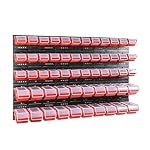 botle – 56 stck. Box mit Deckel + Wandregal 120 x 80 cm, Stapelboxen