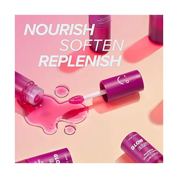 I-DEW-CARE-Glow-Easy-Vitamin-C-Tinted-Lip-Oil-Gloss-with-Jojoba-Seed-Oil-Korean-Skincare-Vegan-Cruelty-Free-Gluten-Free-Paraben-Free I DEW CARE Korean Lip Oil Gloss - Glow Easy | with Jojoba Seed Oil with Vitamin C, Pigmented Glossy Lip Stain, Hydrating, Korean Makeup, Pink Color, Glass Skin Look, 0.12 Fl Oz