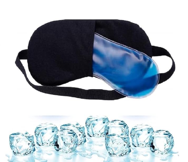 Cooling Gel Eye Sleep Mask for Dark Circles Dry Eyes Pain Relief Redness Relaxing Eye Patches Sleeping Cool Pad Sky Blue Suitable for All Family Members-image-0