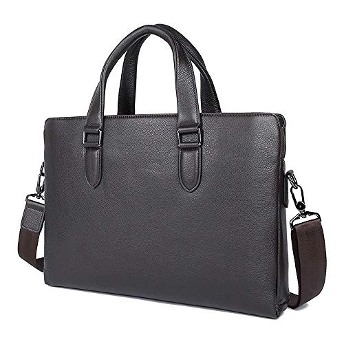 Laptop-Umhängetasche Herren Business-Aktentasche Simple Classic Leather Tote 14" Computer-Tasche Ideal for Geschäftsleute Für Das