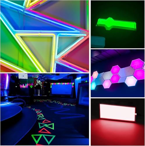 Image of [3 Modes] jose2015 12X5CM Electroluminescent EL Panel Light Yellow,3V Flexible EL Panel Decorations Lights for Cosplay /Party /Decorate Light /Car /Advertising(with Battery Inverter)