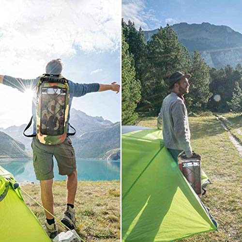 Waterproof Dry Bag, BicycleStore 25L Backpack Sack Storage Bag with Long Adjustable Shoulder Strap Large Mesh Internal Pouch Dry Wet Package for Kayaking Boating Canoeing Fishing Camping Snowboarding - Thumbnail 6