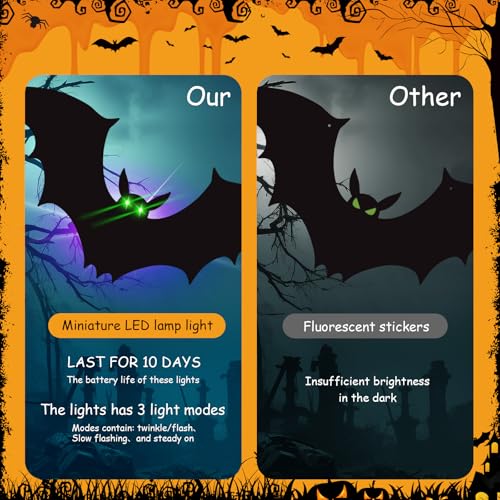 24 Pack Halloween Bats Decorations - image 4