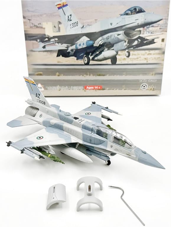 1:72 Falcon F-16F Diecast Airplane Model, Metal Pre-Assembled Fighter Jet Models for Display or Collection, Highly Simulation Military Aircraft.