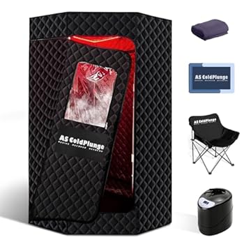 portable sauna with red light