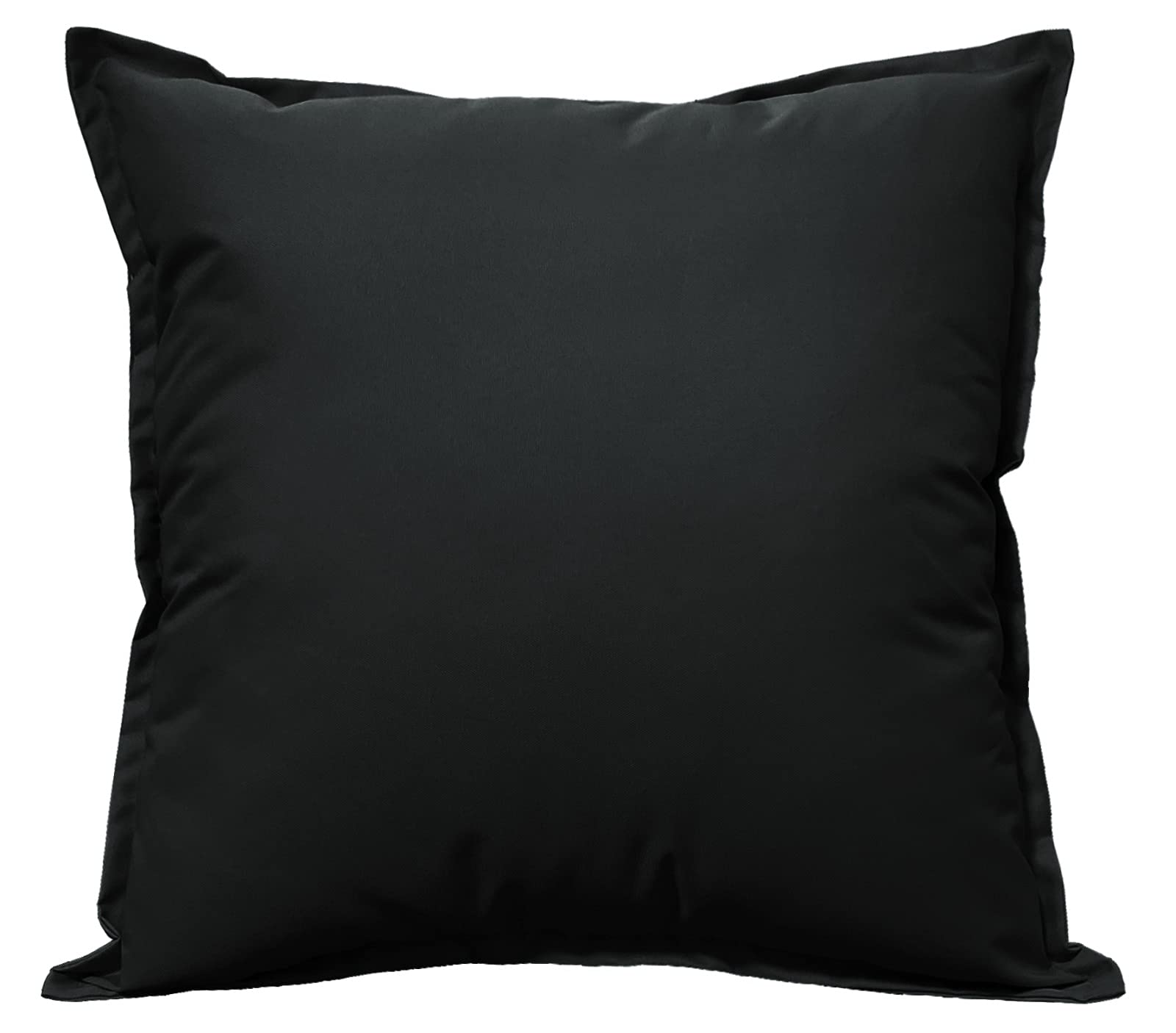 Goldstar Shop Black Goldstar Waterproof Cushion Covers For Indoor Outdoor Garden Seat Bench, 60 X 60 Cm