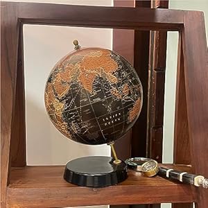 GLOBE DADDY – Antique + Educational + Decoration + world Map Earth Spinnng 10 inch Globe for Home & Office Décor/Kids & Student Learning/Gift Item/Political Map/Show Piece(GD16)