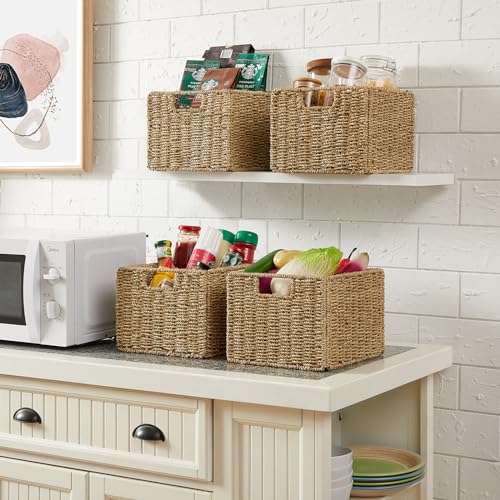 La Mejor comparativa de Cestas tejidas para almacenamiento en baño los más solicitados. 17 Imagen adicional