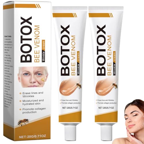 ocpcrn 2PCS Bee Venom Wrinkle Removal Cream,Anti-Aging Face for All Skin Type Wrinkle Removal & Firming Moisturiser Firming Cream