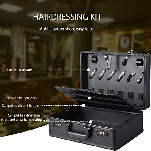 GGAIFbp Estojo de barbeiro portátil para barbeiros e suprimentos de dupla camada grande barbeiros fe