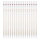 Mipcase 20pcs Calibrated Glass Droppers 15ml Straight-tip Scale Pipettes Laboratory Liquid Dispensing Tools for Scientific and Industrial Use Random Color