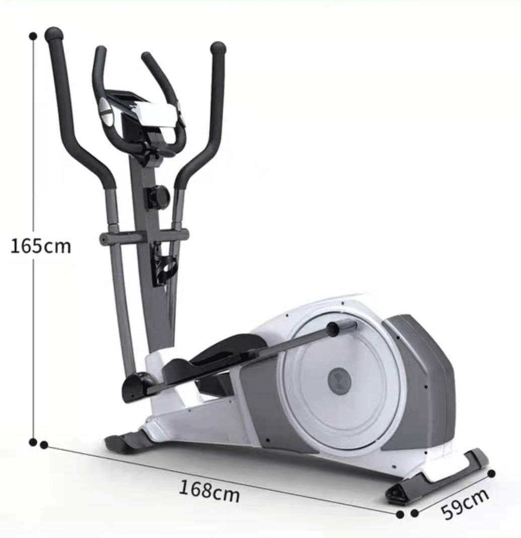 Oggo Elliptical Training Machine for Home Use Elliptical Trainier Magnetic Resistance Quiet Smooth Movable Elliptical with Heavy Duty Flywheel LCD Monitor and Large Pedal : Sports & Outdoors