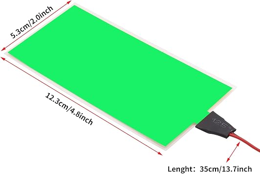 EL Panel Electroluminescent Light Sheet Light Decorations Neon Sheet 12 cm x 5 cm (4.8