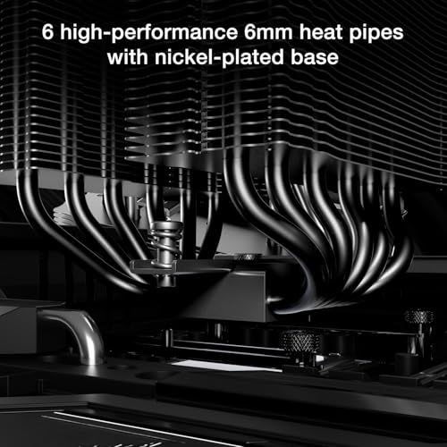 be quiet! Pure Rock Pro 3 Silver CPU Air Cooler | 6 High Performance 6mm Heat Pipes with HDT Technology | 120mm Quiet PWM Fan | AMD:AM4 AM5/Intel LGA 1700/1150/1151/1200 | Silver | BK041 2