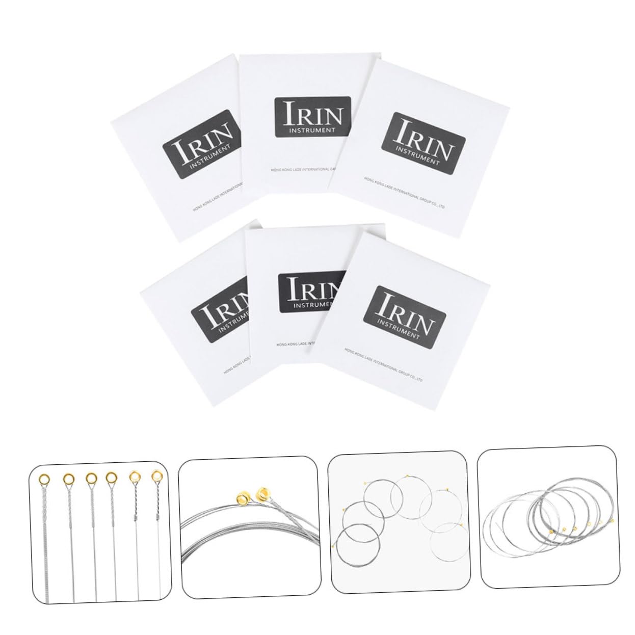 GOOHOCHY 6 Pcs Acoustic Guitar Strings Performer Guitar Strings Replacement Great Sound Easy Installation for Beginners to Pros