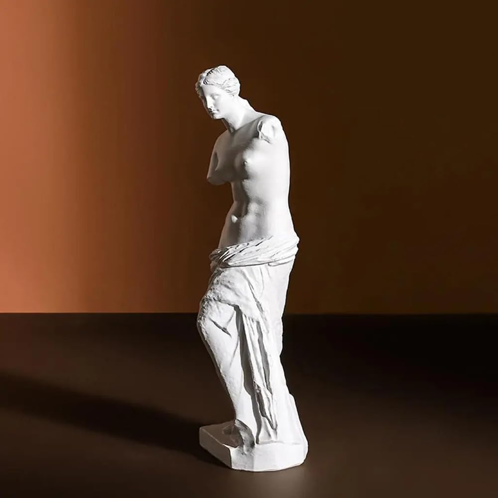 Statua Classica Greca della Venere di Milo, Statua in Resina, Scultura, Decorazione Artistica per Casa, Ufficio, Scrivania, 5 x 4,5 x 15 Cm
